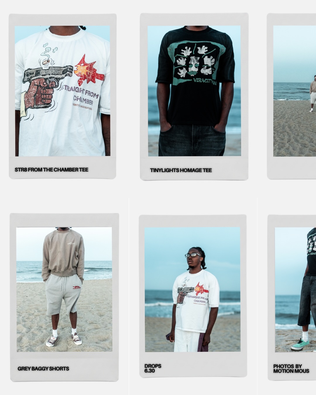 Polaroid product grid detail